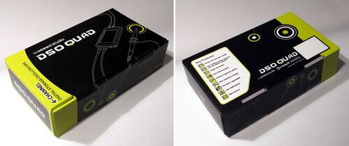 Front and back sides of DSO Quad box