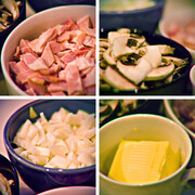 Diced Nasi Goreng ingredients